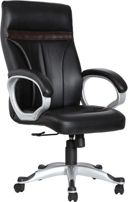 

VJ Interior Leatherette Office Arm Chair(Black)