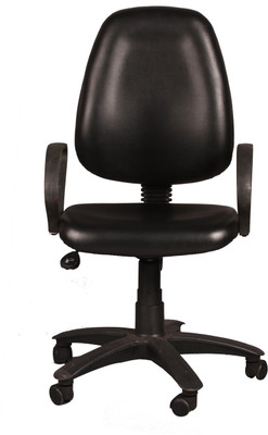 

Ks chairs Fabric Office Arm Chair(Black)