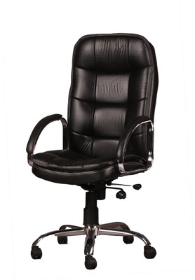 

Ks chairs Leatherette Office Arm Chair(Black)