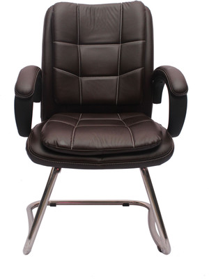 VJ Interior Leatherette Office Arm Chair(Black)