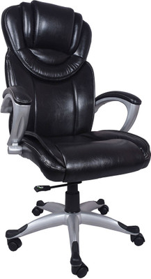 

VJ Interior Leatherette Office Arm Chair(Black)