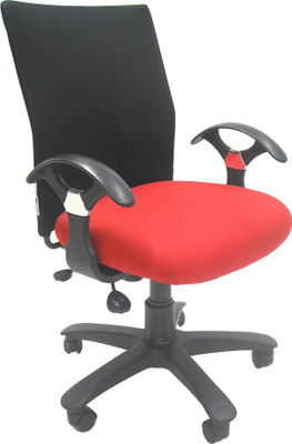 

Chromecraft Fabric Office Arm Chair(Red)