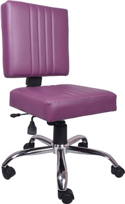 

VJ Interior Leatherette Office Arm Chair(Purple)