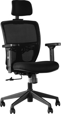 

HomeTown ASPIRE Fabric Office Arm Chair(Black)