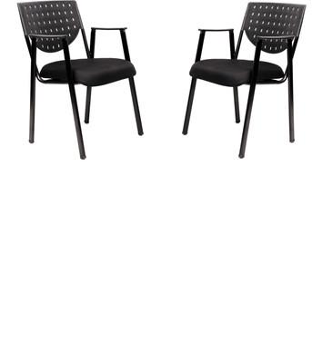 

Magnus PRIMA FIX SET OF 2 PCS Fabric Office Visitor Chair(Black, Set of 2)