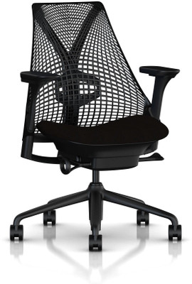 

HermanMiller Sayl with Fully adjustable arms : 3D Elastomer Strands Synthetic Fiber Office Arm Chair(Black)