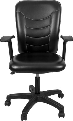 

Hetal Enterprises Leatherette Office Arm Chair(Black)