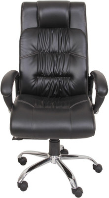 

Ks chairs Leatherette Office Arm Chair(Black)