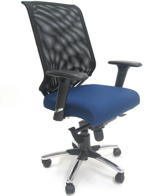 

Chromecraft Fabric Office Arm Chair(Blue)