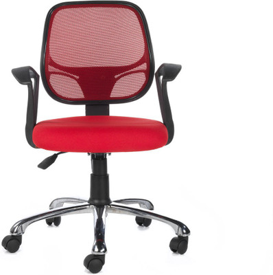 

Bluebell Vertx Low Back Fabric Office Arm Chair(Red)