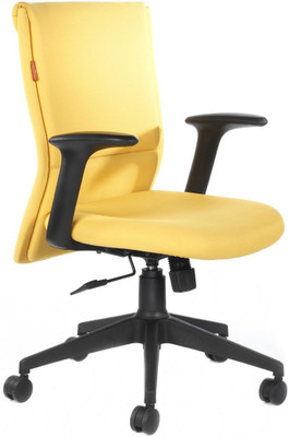 

Bluebell Harmony Mid Back Fabric Office Arm Chair(Yellow)