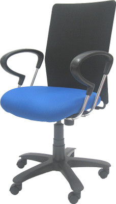 

Chromecraft Fabric Office Arm Chair(Blue)