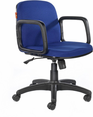 Bluebell Zypher MidBack Fabric Office Arm Chair(Blue)