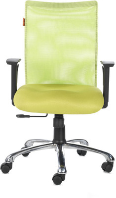 

Bluebell Genesis Midback Fabric Office Arm Chair(Green)