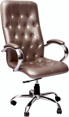 

VJ Interior Leatherette Office Arm Chair(Gold)