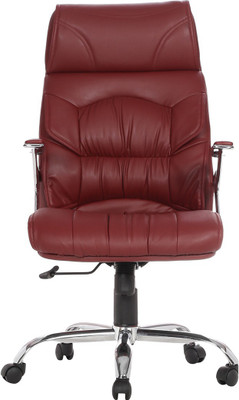 

VJ Interior Leatherette Office Arm Chair(Maroon)