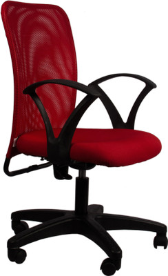 

Hetal Enterprises Fabric Office Arm Chair(Red)