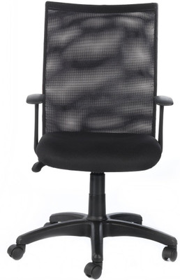 

Bluebell Genesis Midback Fabric Office Arm Chair(Black)