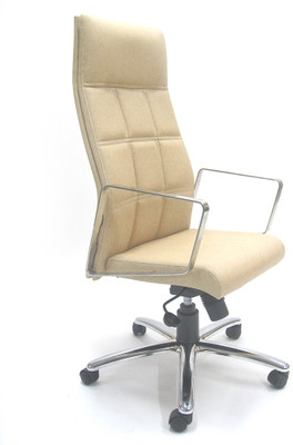 

Chromecraft Leatherette Office Arm Chair(Beige)
