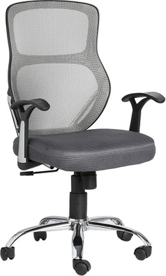 

VJ Interior Fabric Office Arm Chair(Grey)