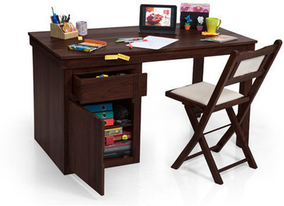 

Urban Ladder Bradbury Solid Wood Study Table(Free Standing, Finish Color - Mahogany)