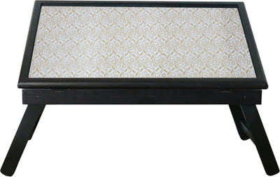 

10 am Gold & white table Engineered Wood Study Table(Free Standing, Finish Color - Black)