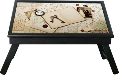

10 am Vintage Table Engineered Wood Study Table(Free Standing, Finish Color - Black)