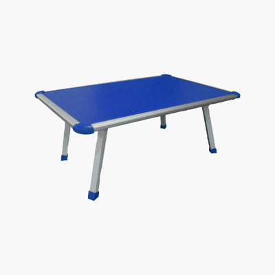 

Muren Durable And Portable Kids Use Anywhere Table - Rectangle Solid Wood Portable Laptop Table(Finish Color - Blue)