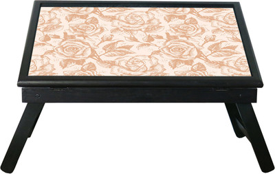 

10 am Pink Roses table Engineered Wood Study Table(Free Standing, Finish Color - Black)