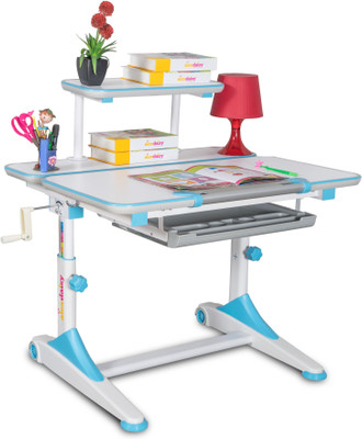 Alex Daisy Universal Metal Study Table(Free Standing, Finish Color - Blue & White)