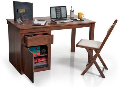 

Urban Ladder Bradbury Solid Wood Study Table(Free Standing, Finish Color - Teak)