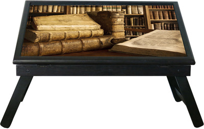 

10 am Books table Engineered Wood Study Table(Free Standing, Finish Color - Black)