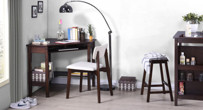 Buy Urban Ladder Collins Corner Solid Wood Study Table Free