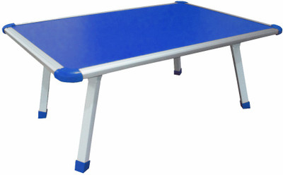 Muren Durable And Portable Kids Use Anywhere Table - Sqaure Solid Wood Study Table(Free Standing, Finish Color - Blue)