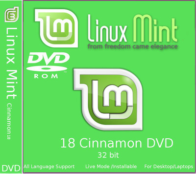 Linux Mint 18 Cinnamon DVD 32 bit