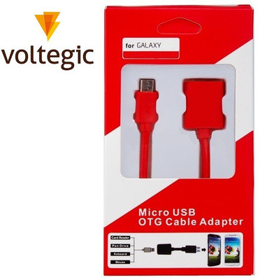 Voltegic ™ HDX eReader Tablet Data/Sync/Computer M to Male USB 2.0 Cord OTG Cable(Pink, Green) Flipkart