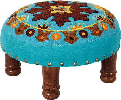 

Wood Dekor Solid Wood Standard Ottoman(Finish Color - Brown)