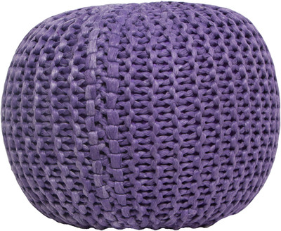 

New Fabric Art Fabric Pouf(Finish Color - Purple)
