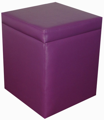 

ORKA Leatherette Standard Ottoman(Finish Color - Purple)