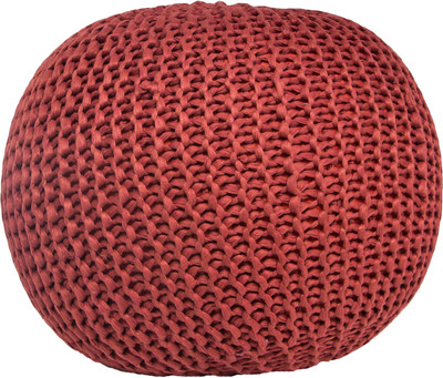 

New Fabric Art Fabric Pouf(Finish Color - Red)