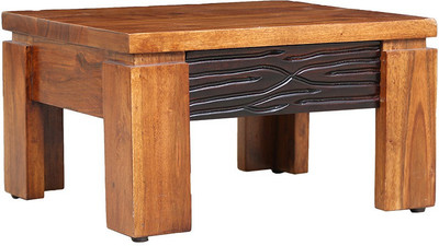 

HomeTown Solid Wood Pouf(Finish Color - Walnut)