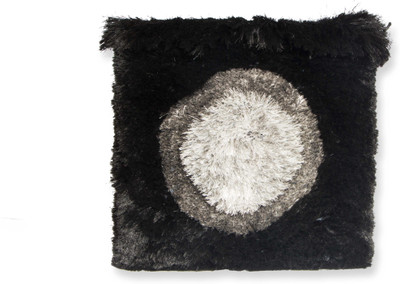 

New Fabric Art Natural Fiber Pouf(Finish Color - Black)