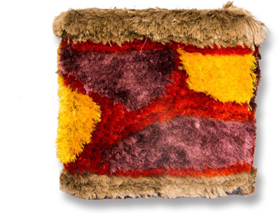 

New Fabric Art Natural Fiber Pouf(Finish Color - Multicolor)
