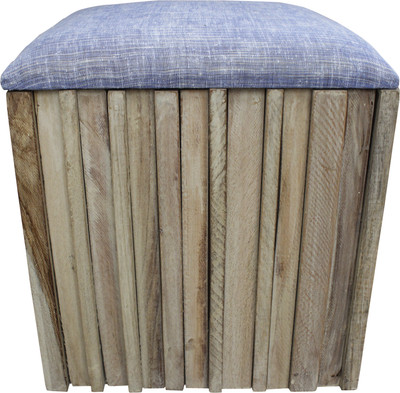 

InLiving Solid Wood Pouf(Finish Color - whitewash)