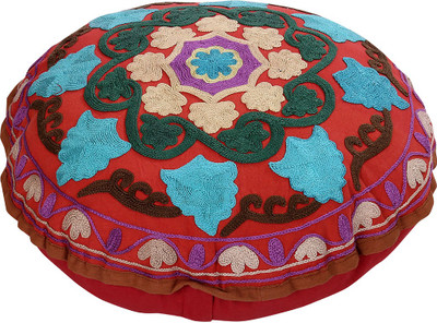 

Rajrang Fabric Pouf(Finish Color - Maroon)