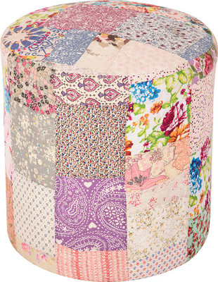 

Wood Dekor Solid Wood Pouf(Finish Color - Multicolor)