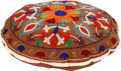 

Rajrang Fabric Pouf(Finish Color - Brown)