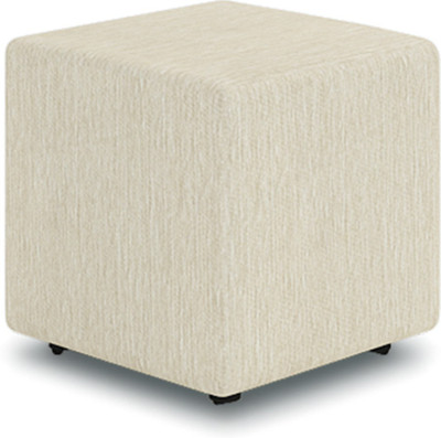 

Cubit Homes Fabric Pouf(Finish Color - White Delight)