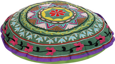 

Rajrang Fabric Pouf(Finish Color - Green)