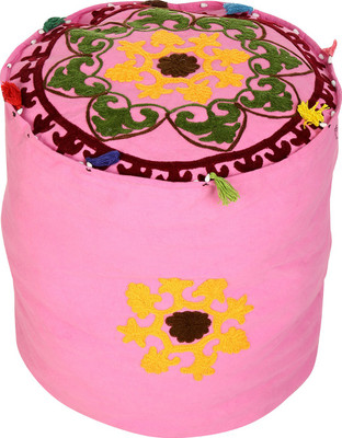 

Rajrang Fabric Pouf(Finish Color - Pink)